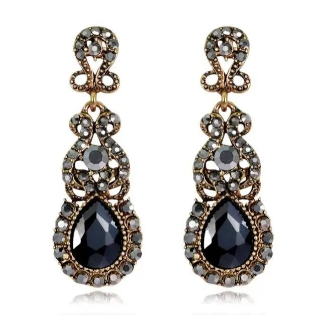 Flapper Gatsby Earrings, 20's rhinestone pearls art deco, 1920's earrings, Bridal, earrings, earrings, vintage, retro