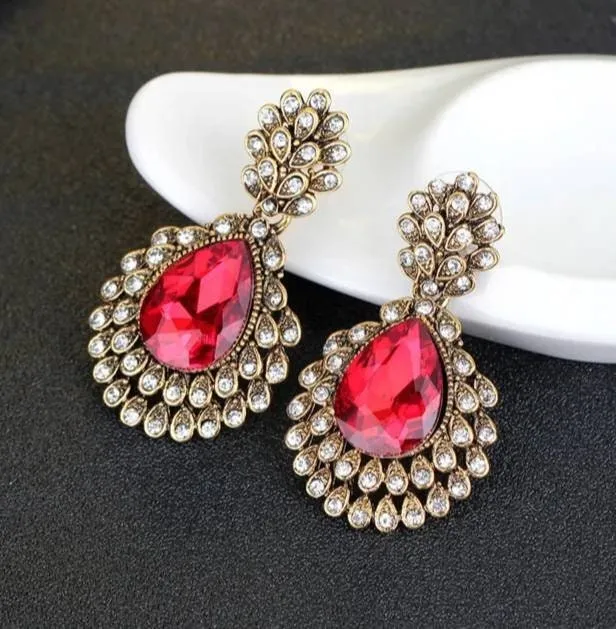 Flapper Gatsby Earrings, 20's rhinestone pearls art deco, 1920's earrings, Bridal, earrings, earrings, vintage, retro