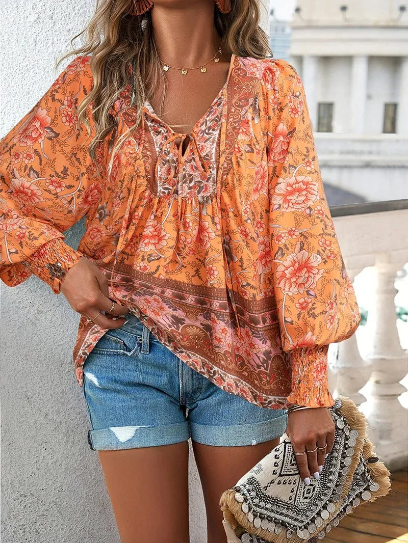 FLORA | Breezy Bohemian Floral Top