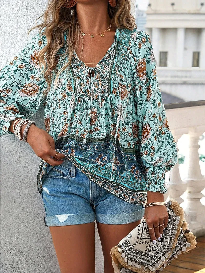FLORA | Breezy Bohemian Floral Top
