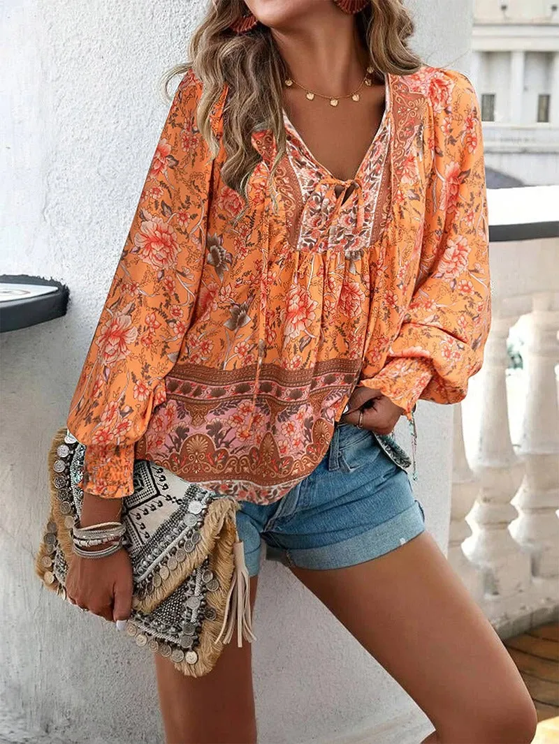 FLORA | Breezy Bohemian Floral Top