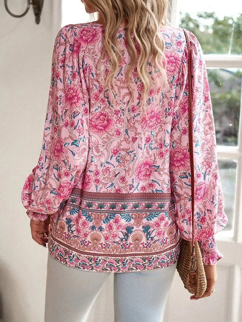 FLORA | Breezy Bohemian Floral Top