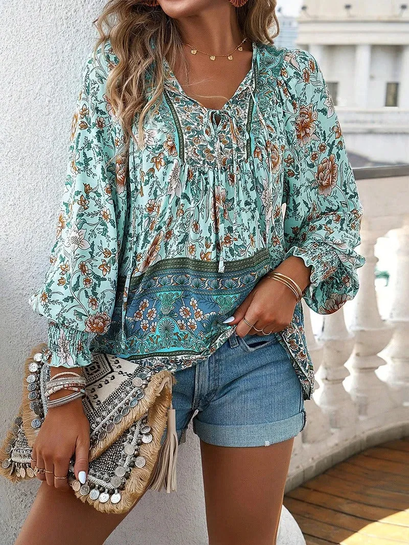 FLORA | Breezy Bohemian Floral Top