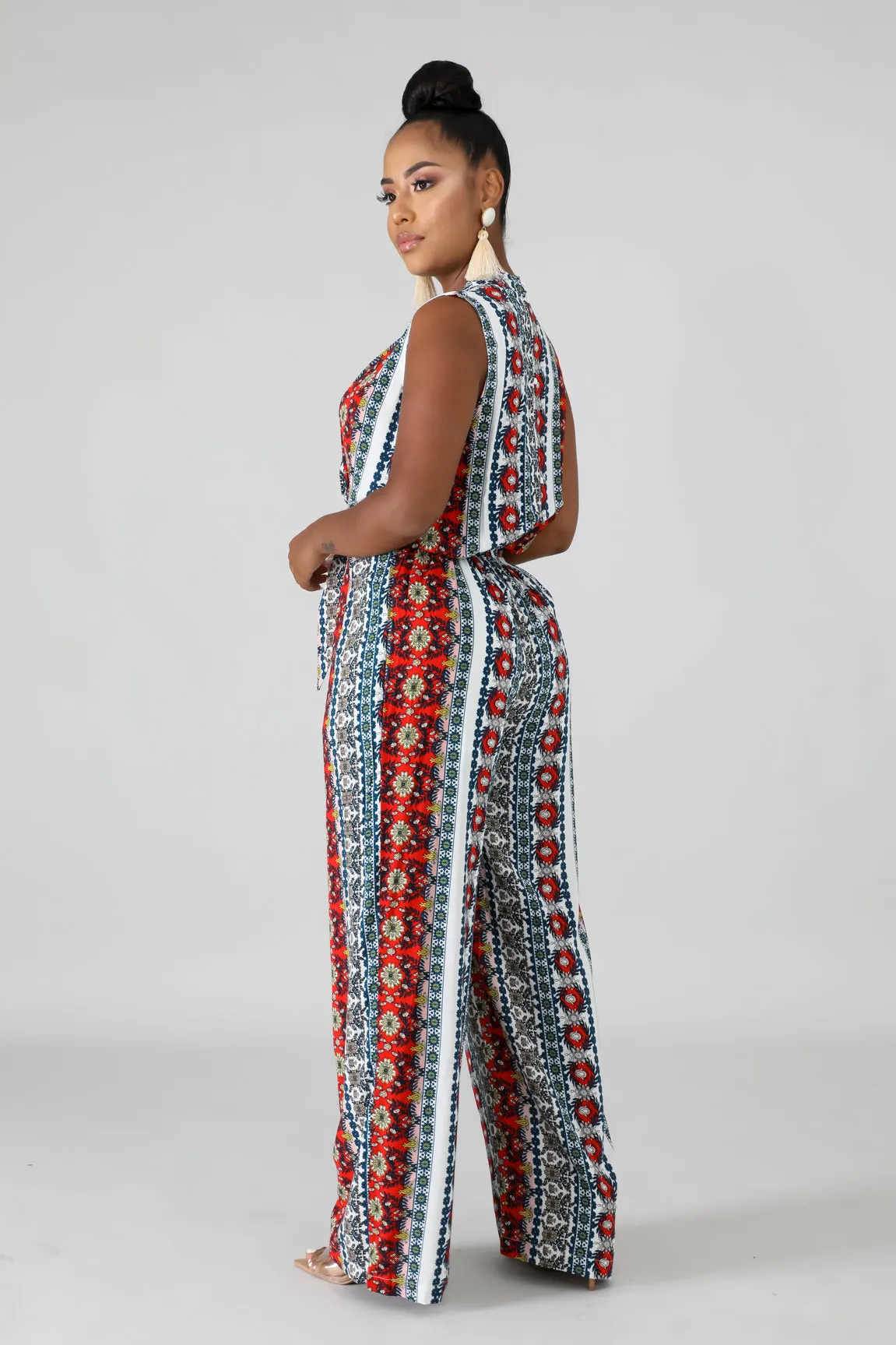 Floral Paisley Jumpsuit