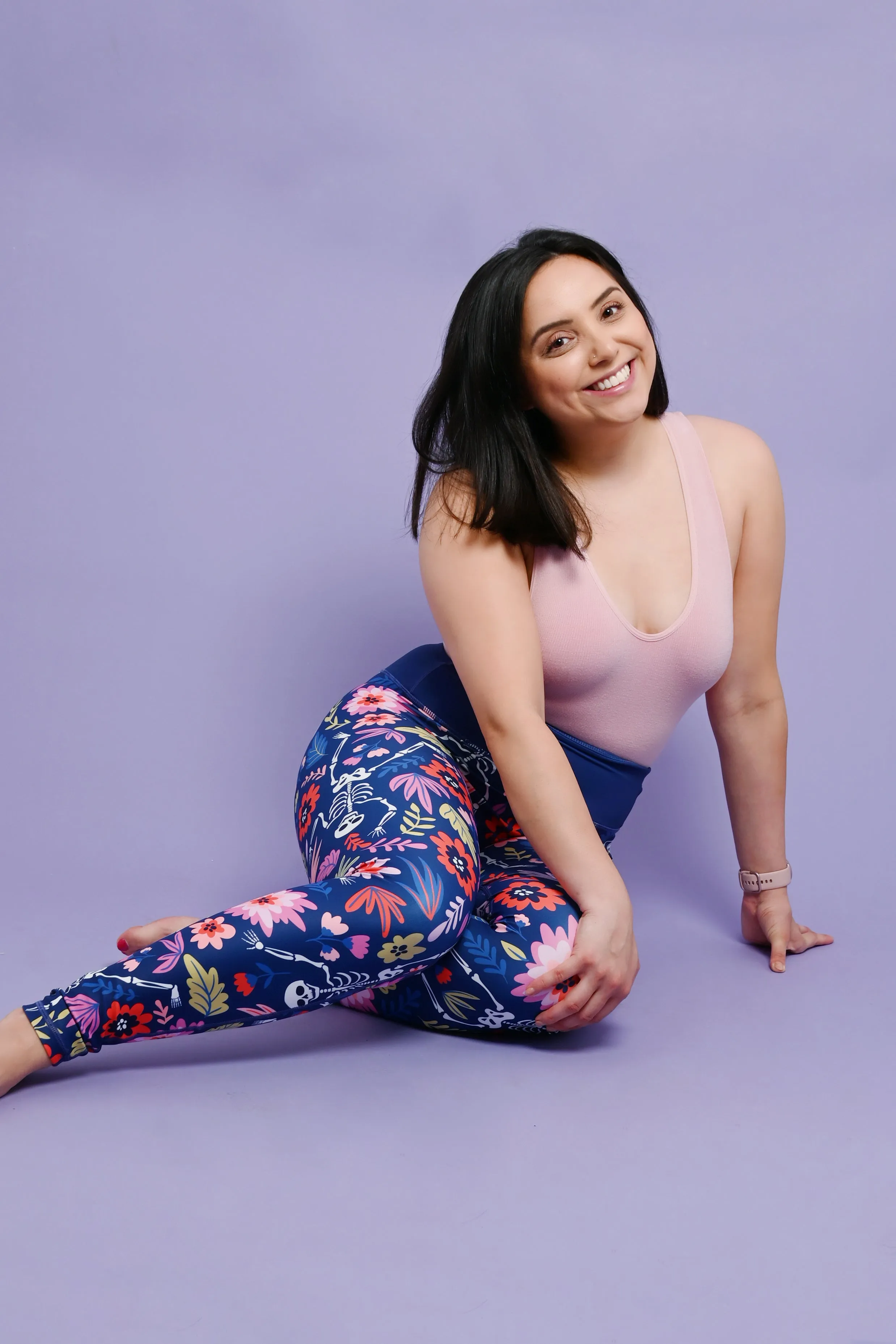 Floral Skeleton Women's Activewear Leggings