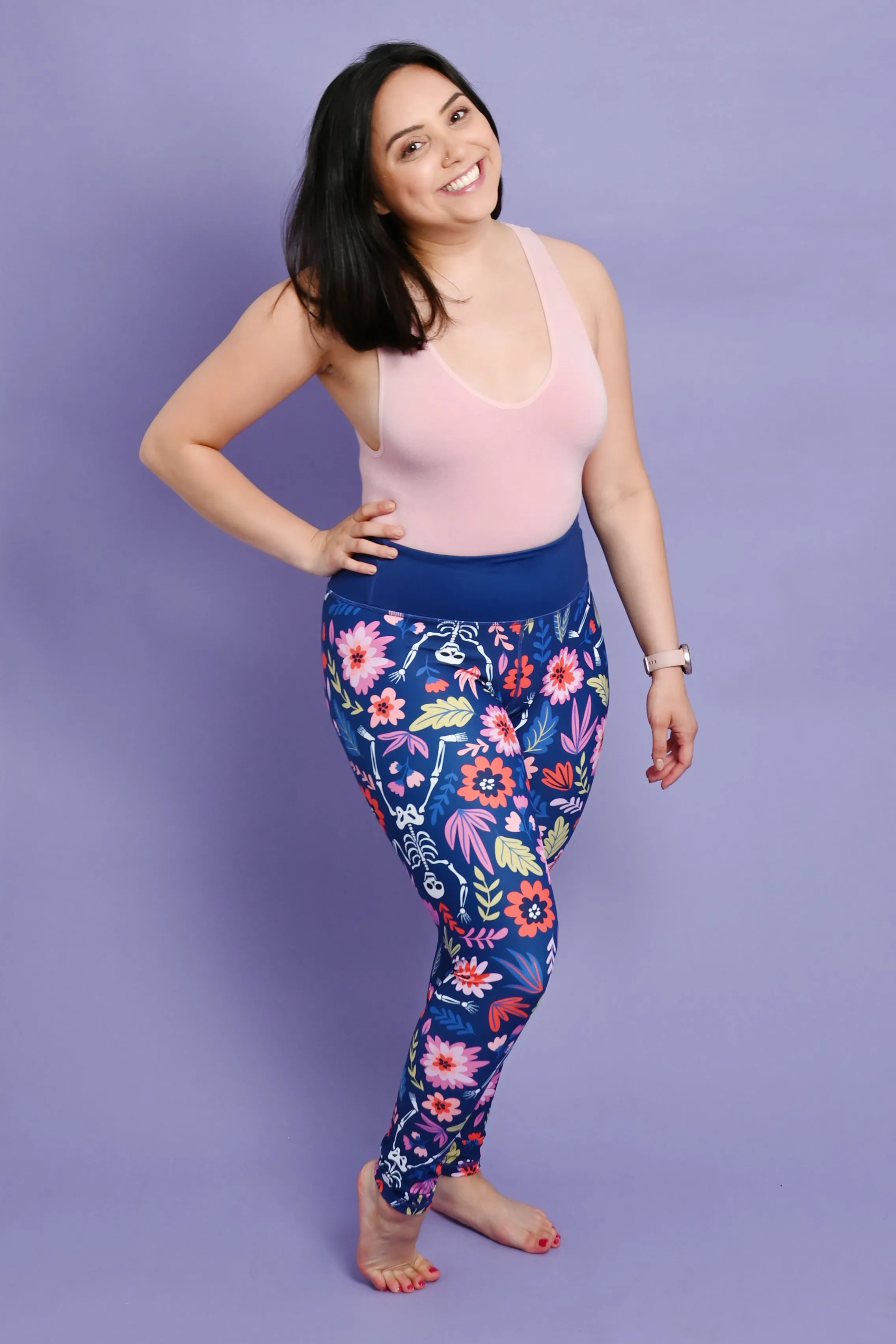 Floral Skeleton Women's Activewear Leggings