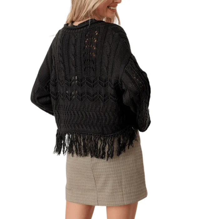 For the Love of Fringe Sweater