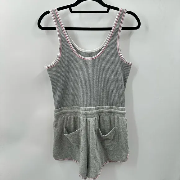 FREE PEOPLE MOVEMENT Red shot mini grey woman soft activewear casual onesie M