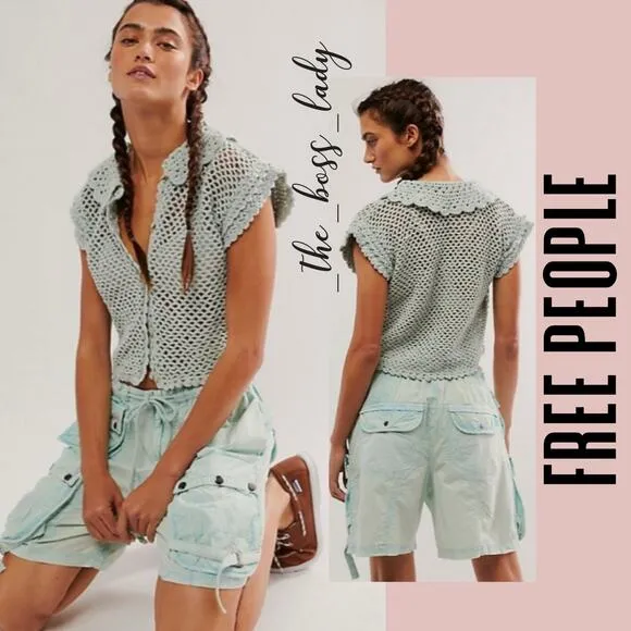 Free People shorts XS parachute utility gorpcore cargo baggy