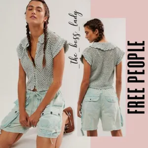 Free People shorts XS parachute utility gorpcore cargo baggy
