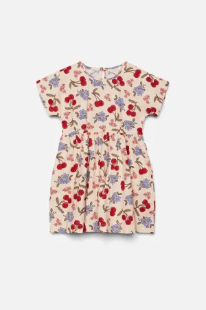 French Cherries Kids Dress