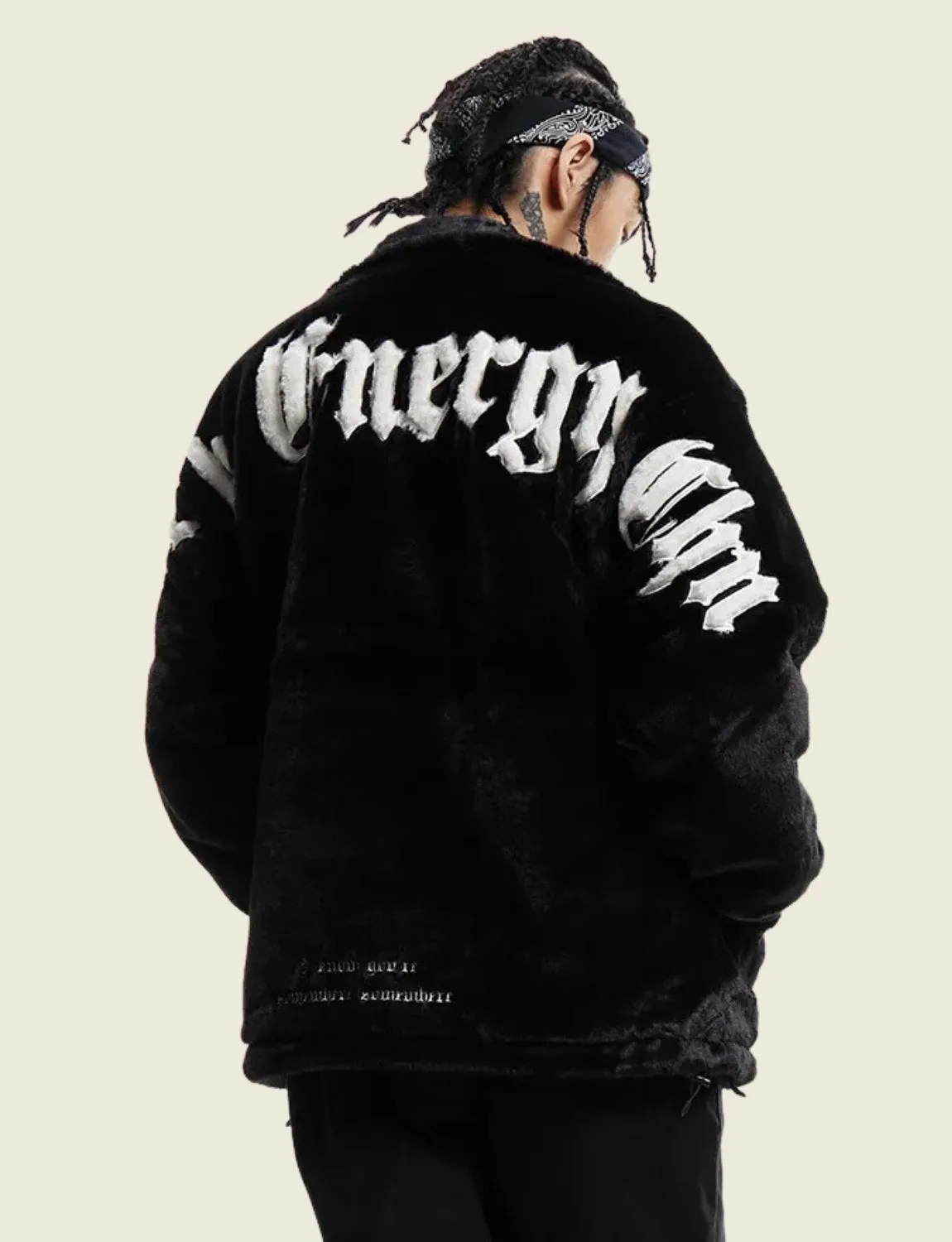 FSW® Heavy loose Black Fur Jacket