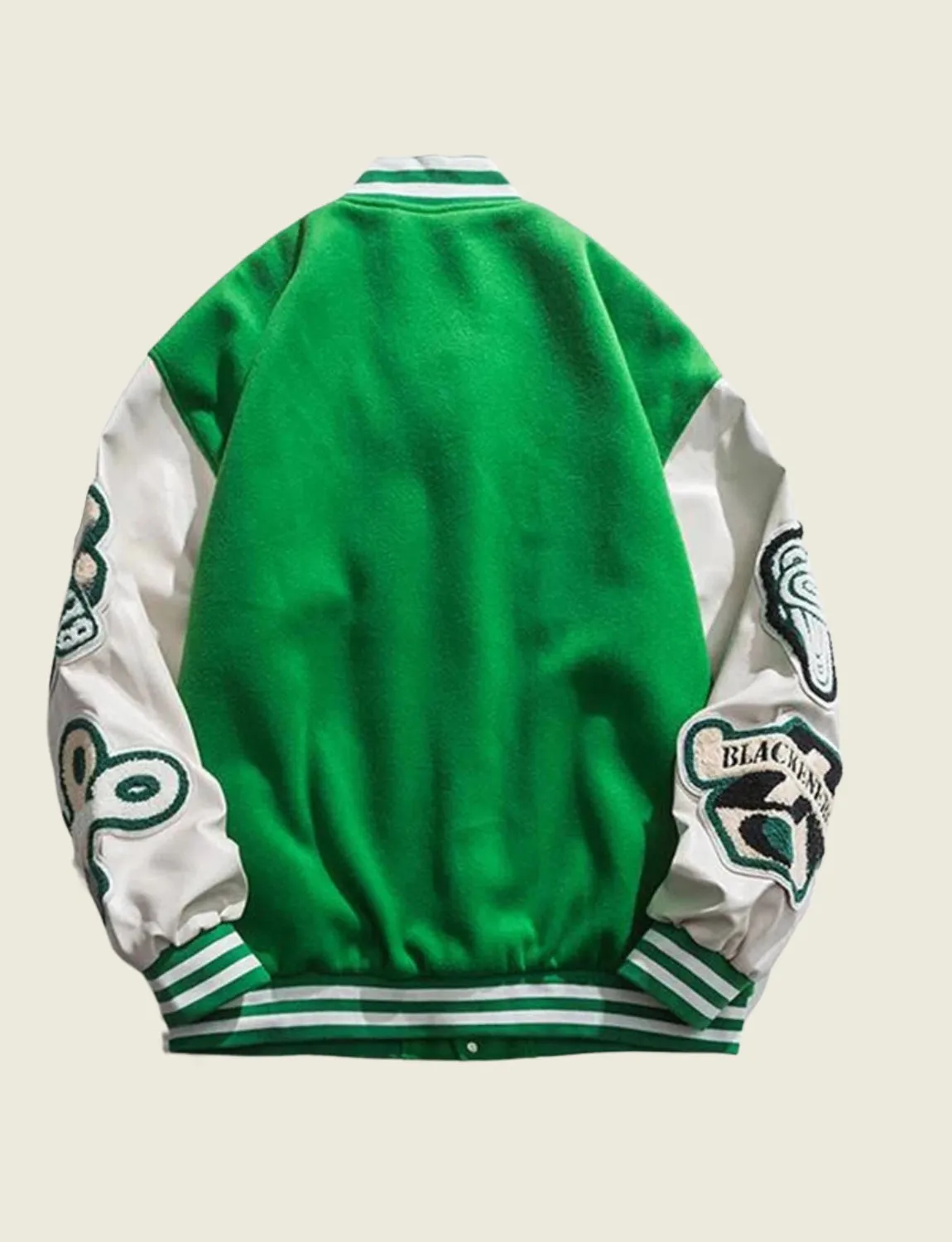 FSW® Men Retro Green Varsity Jacket