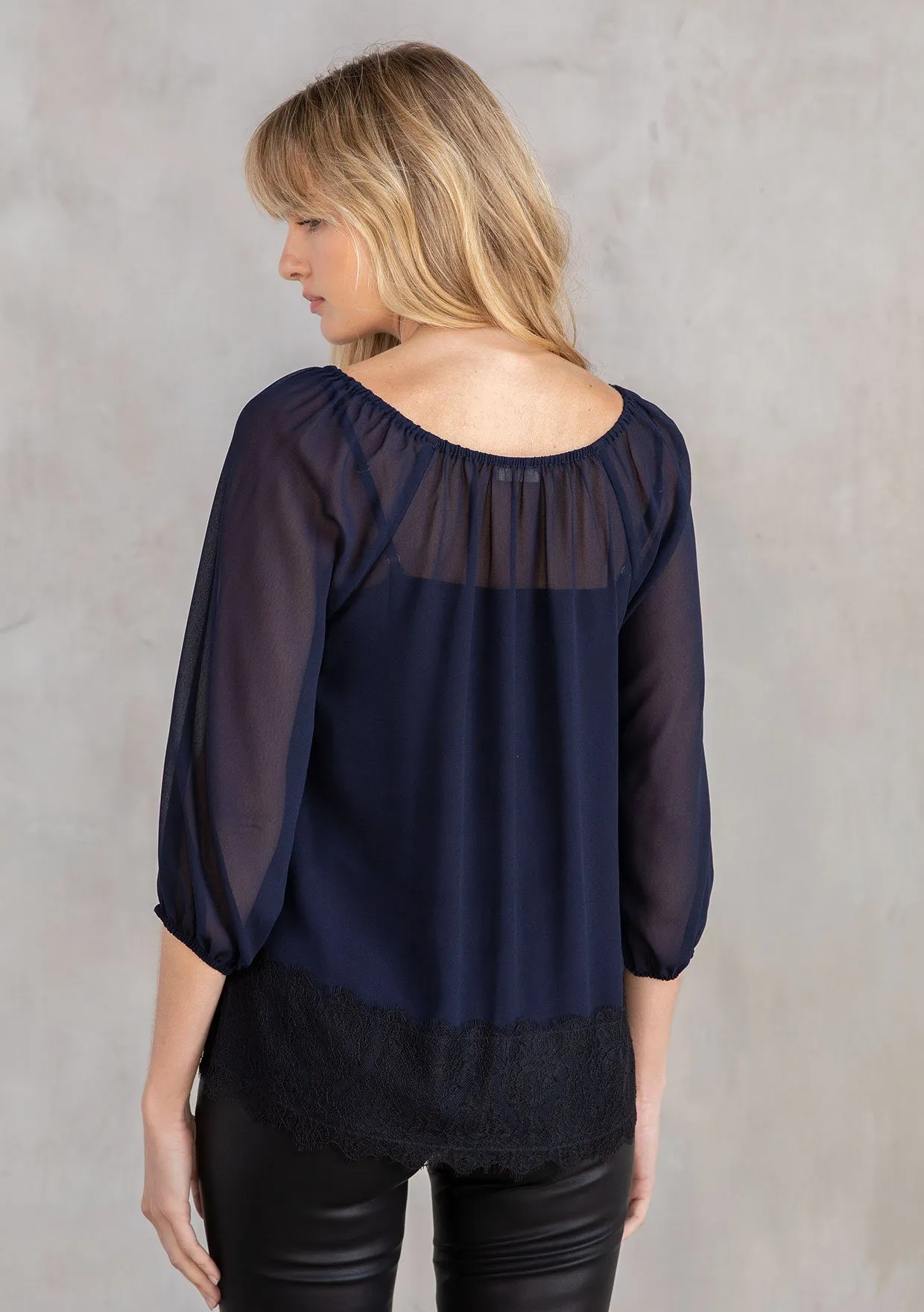 Gather Lace Blouse