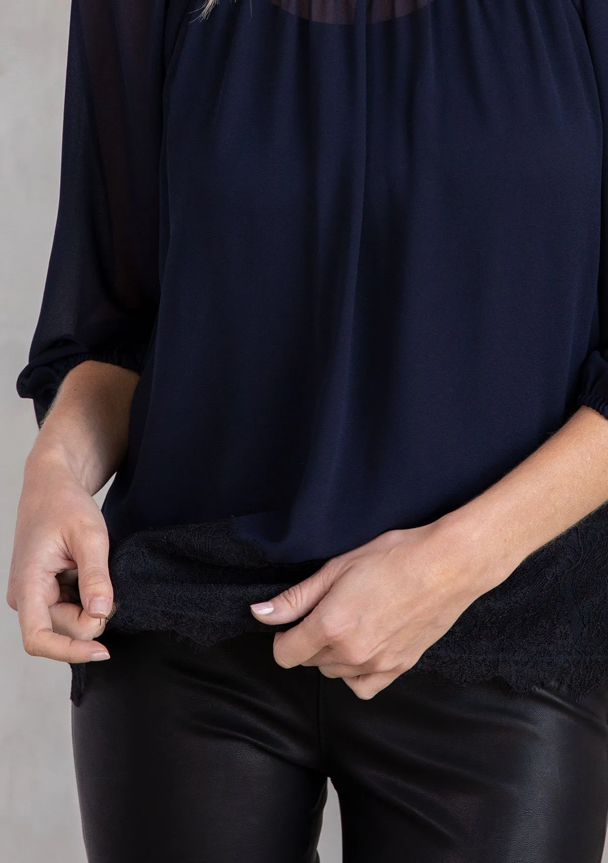 Gather Lace Blouse