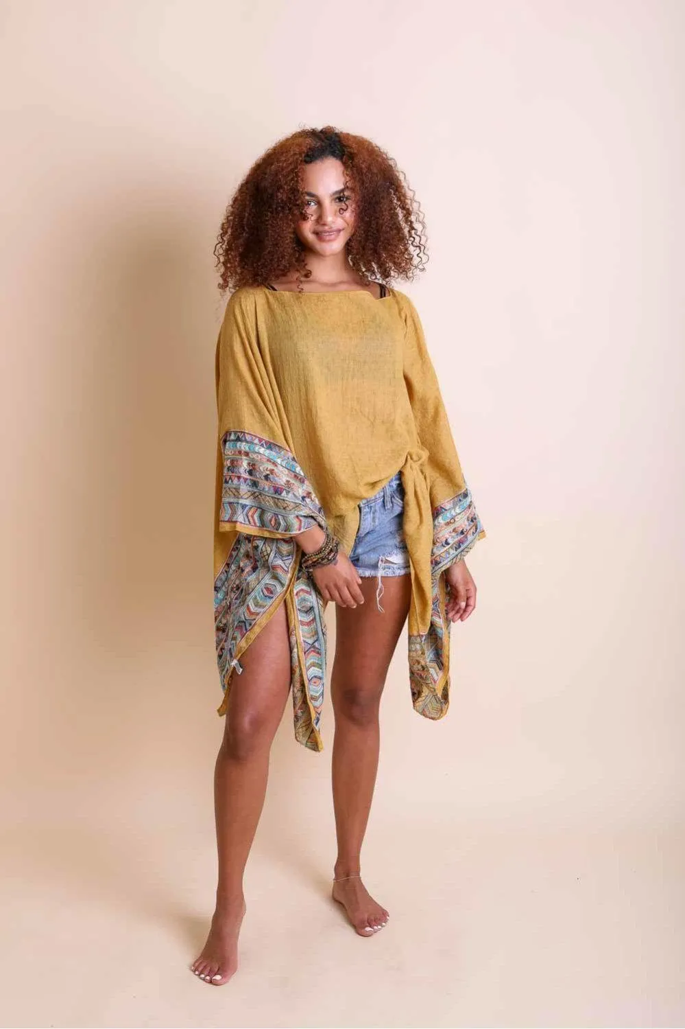 Geometric Embroidered Tunic - 7 colors