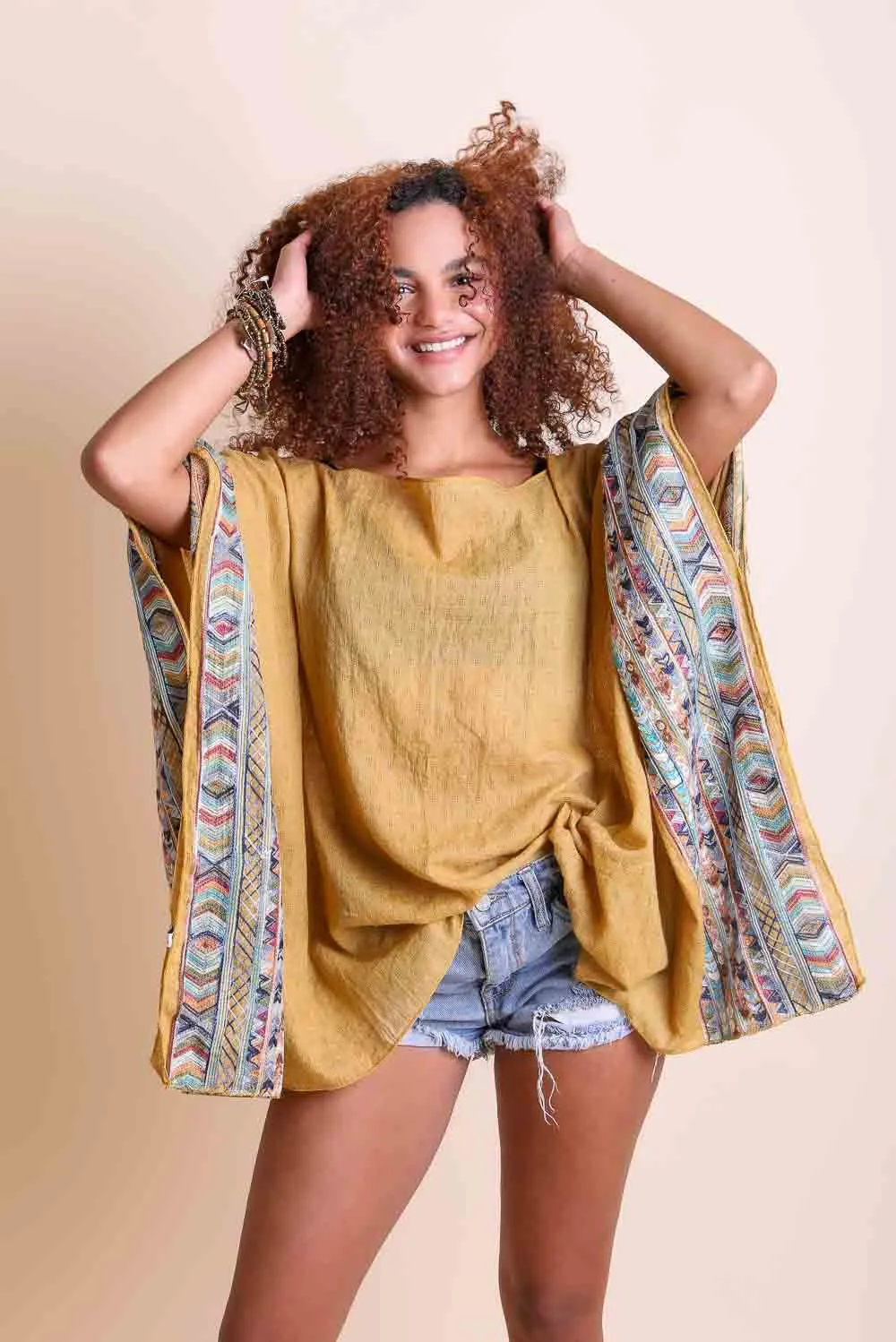 Geometric Embroidered Tunic - 7 colors