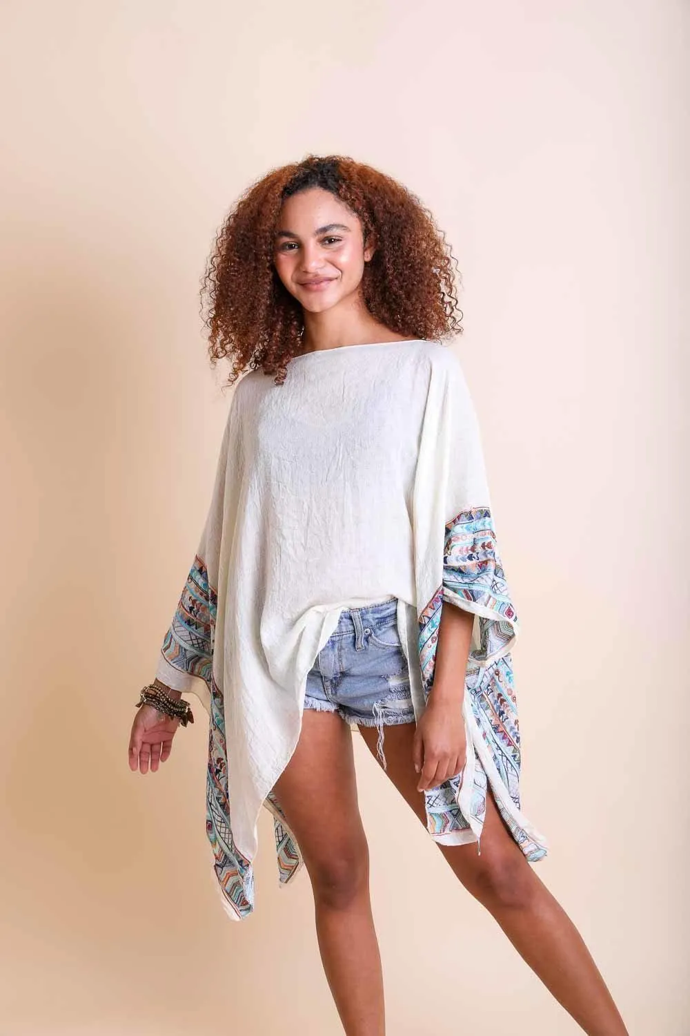 Geometric Embroidered Tunic - 7 colors
