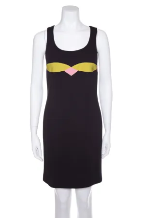 Gianni Versace Vintage Black Sleeveless Dress SZ 4