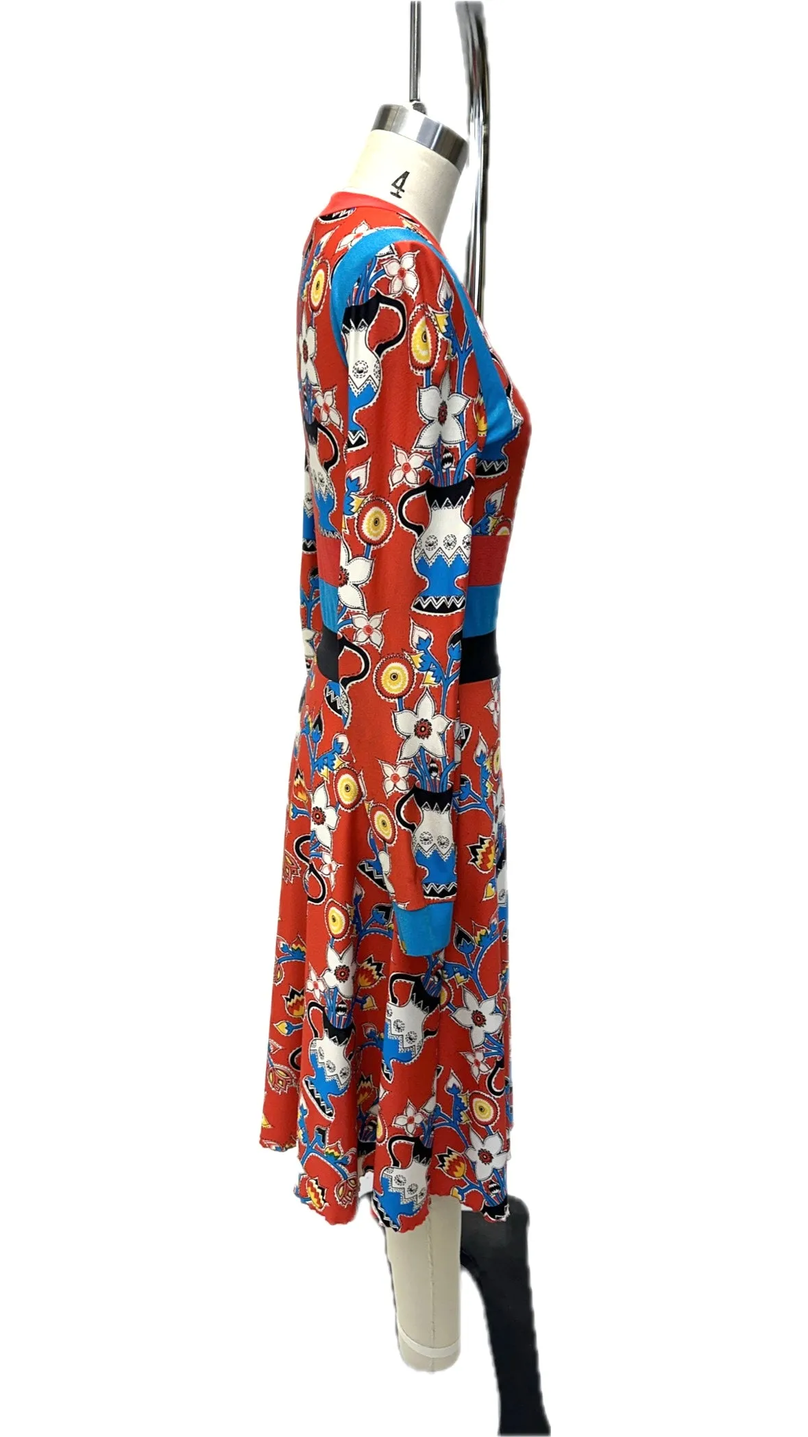 Giorgio Sant' Angelo Floral Vessel Print Dress