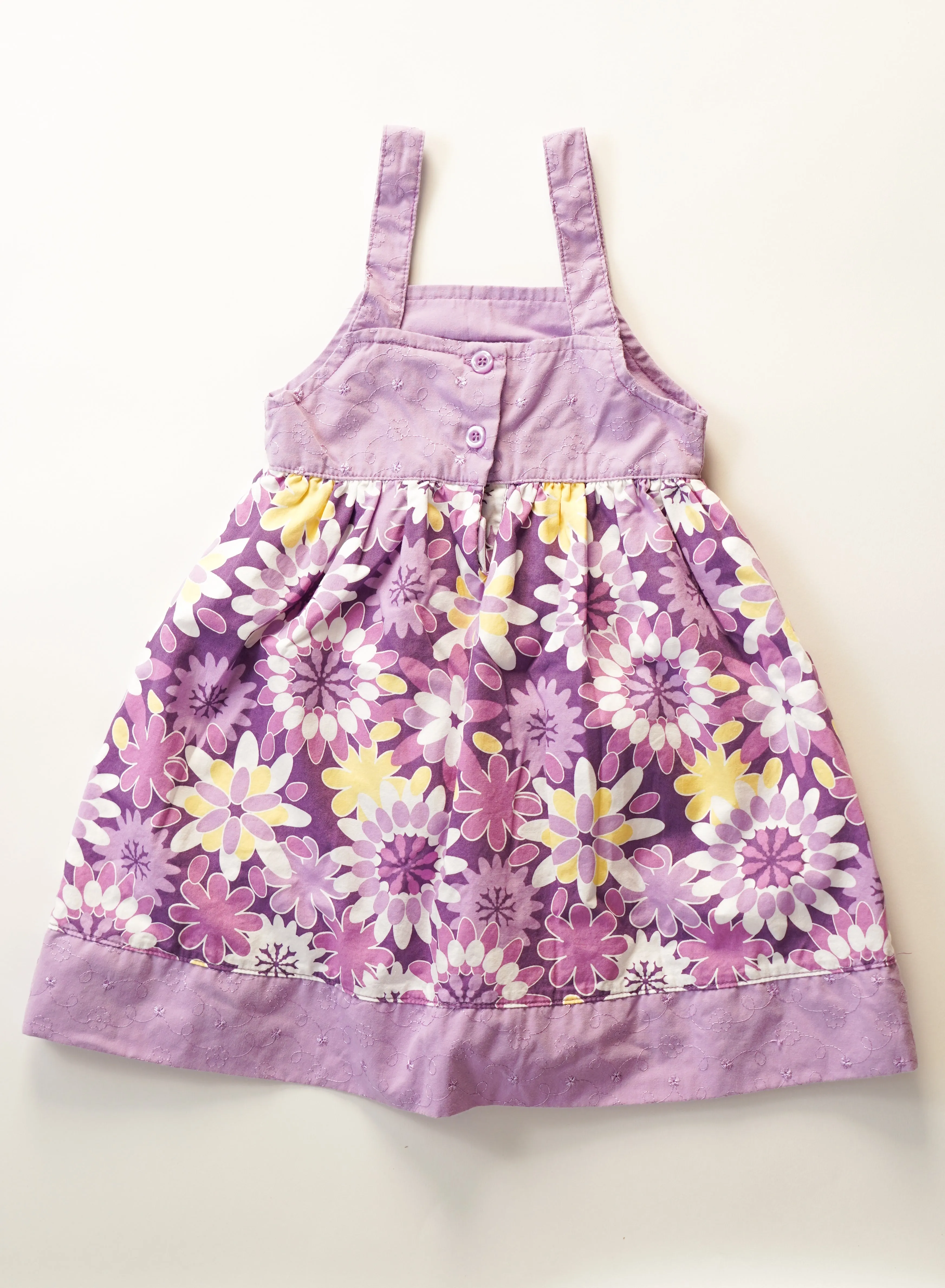 GIRL SIZE 3 YEARS - PENELOPE MACK, Floral Apron Summer Dress EUC B4