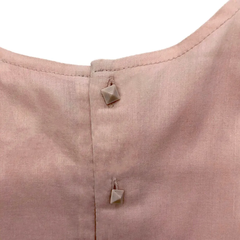 Girls Amaya Short Sleeve Dress - Pale Blush