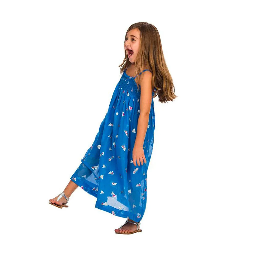 Girls Jamila Long Dress - Palace Blue
