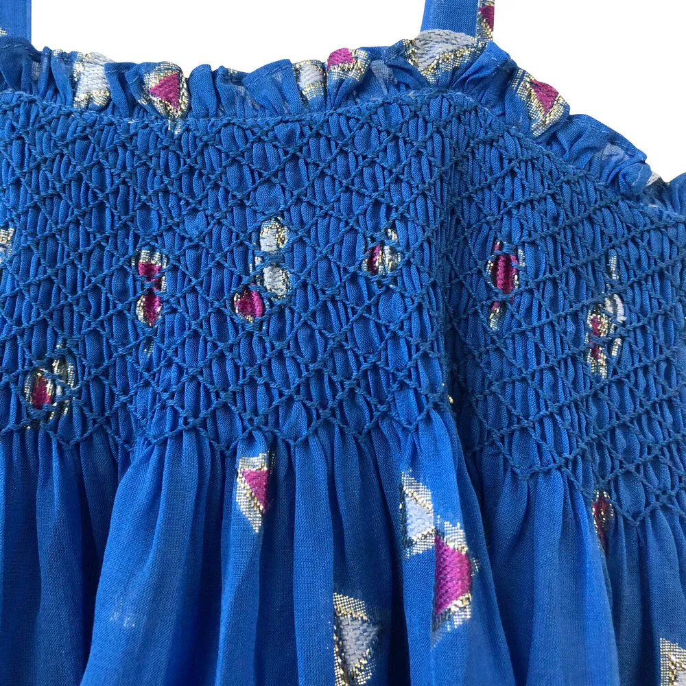 Girls Jamila Long Dress - Palace Blue