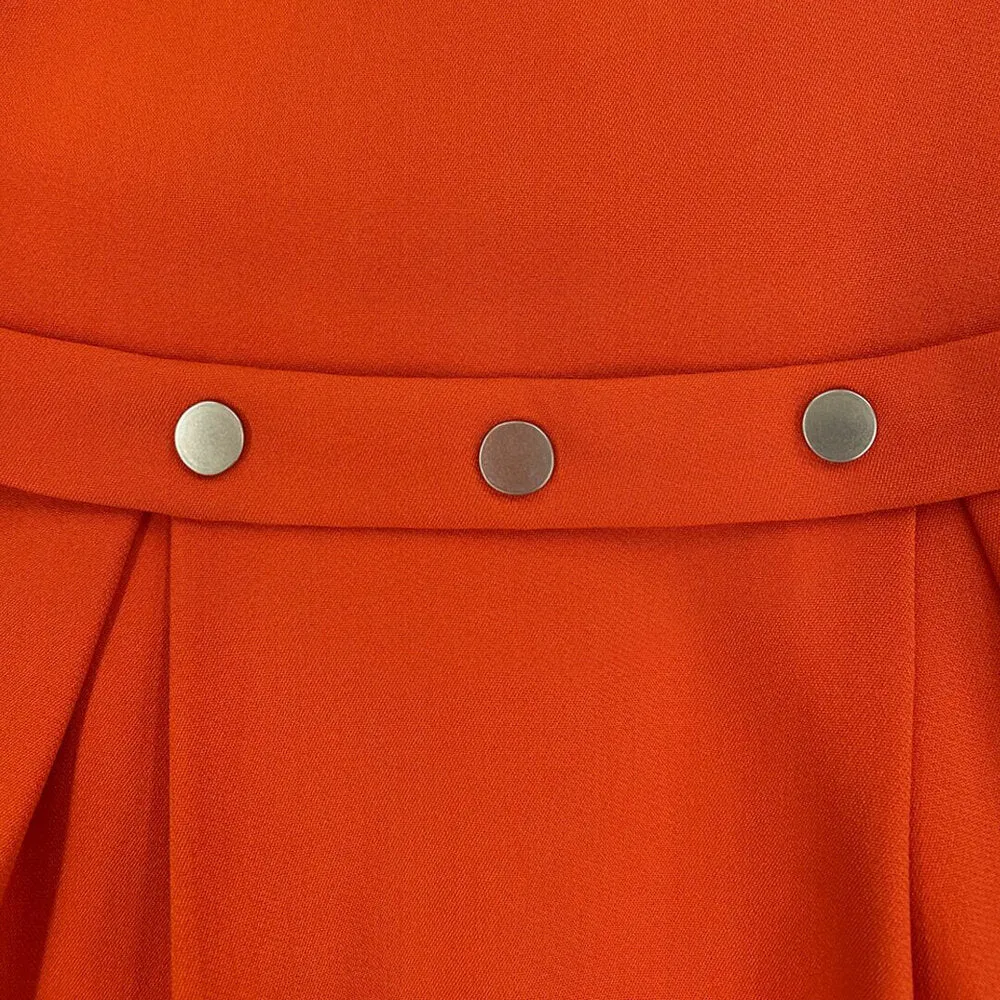 Girls Salma Snap Dress - Orange