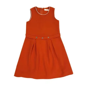 Girls Salma Snap Dress - Orange