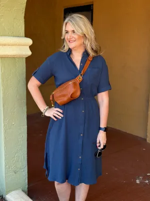 Going Places Shirt Dress