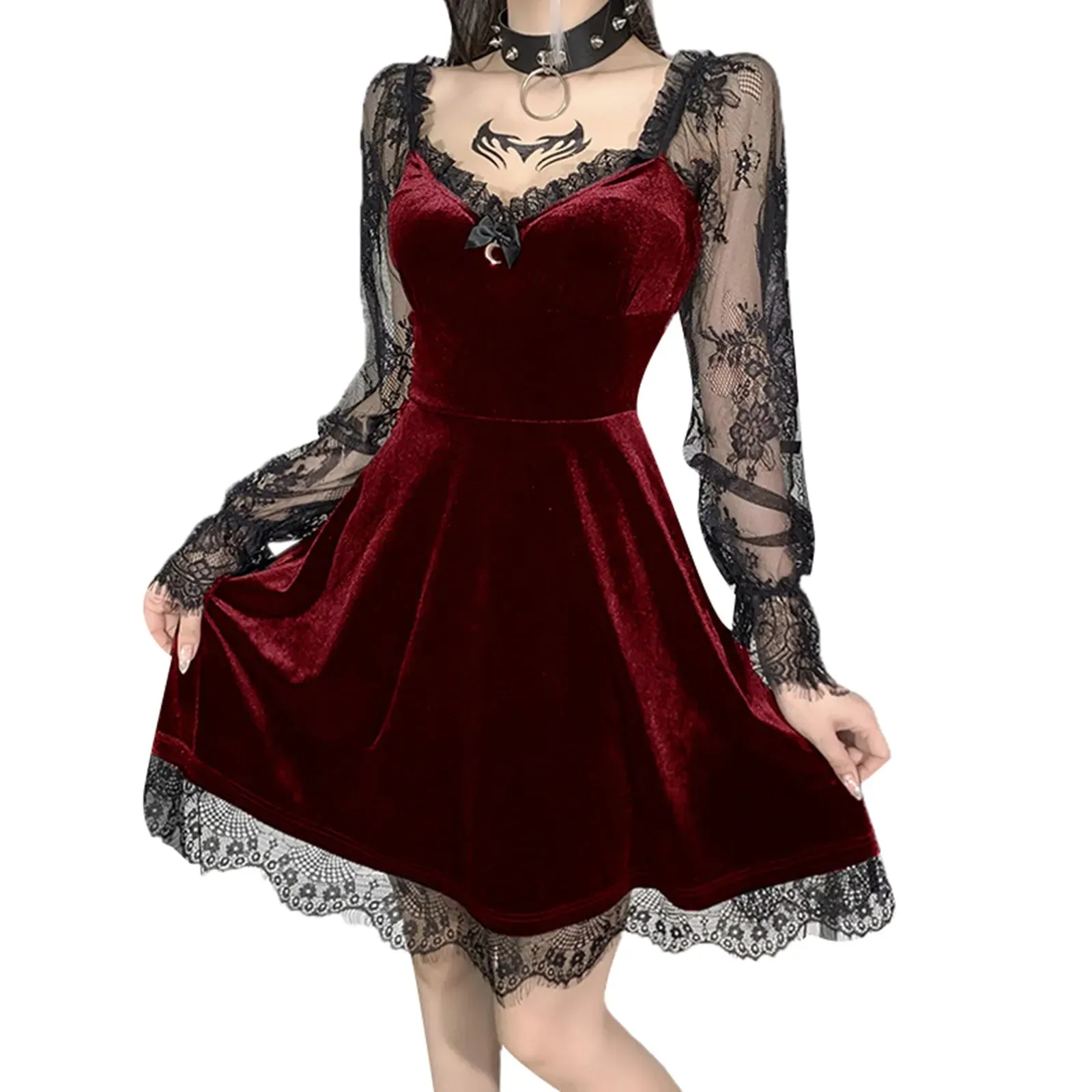 Gothic Vintage Lace Dress