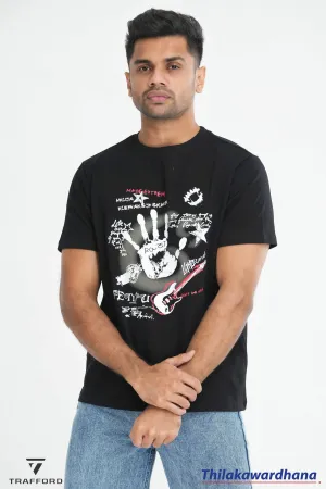 Graphic Printed Crew Neck T Shirt