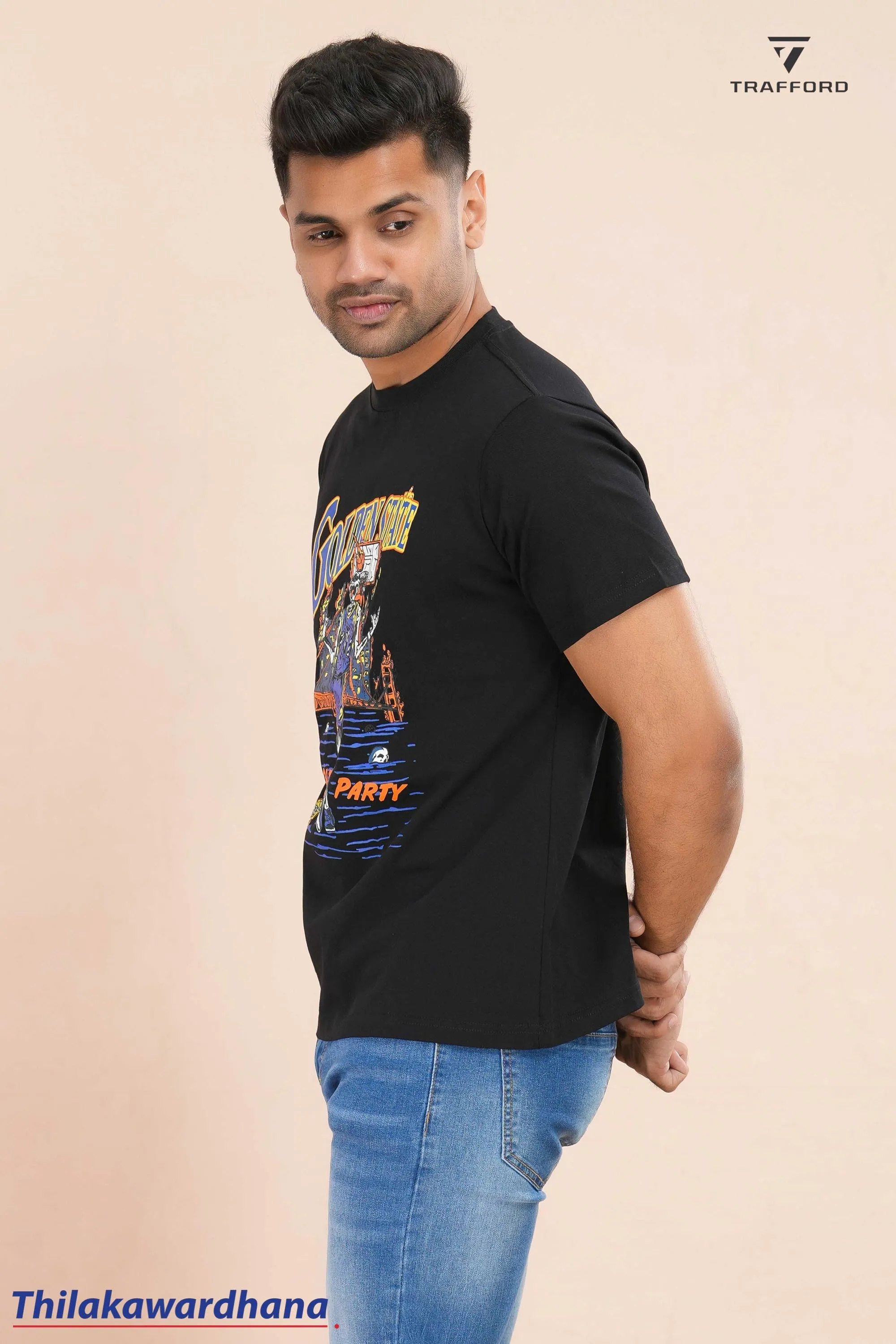Graphic Printed Crew Neck T Shirt