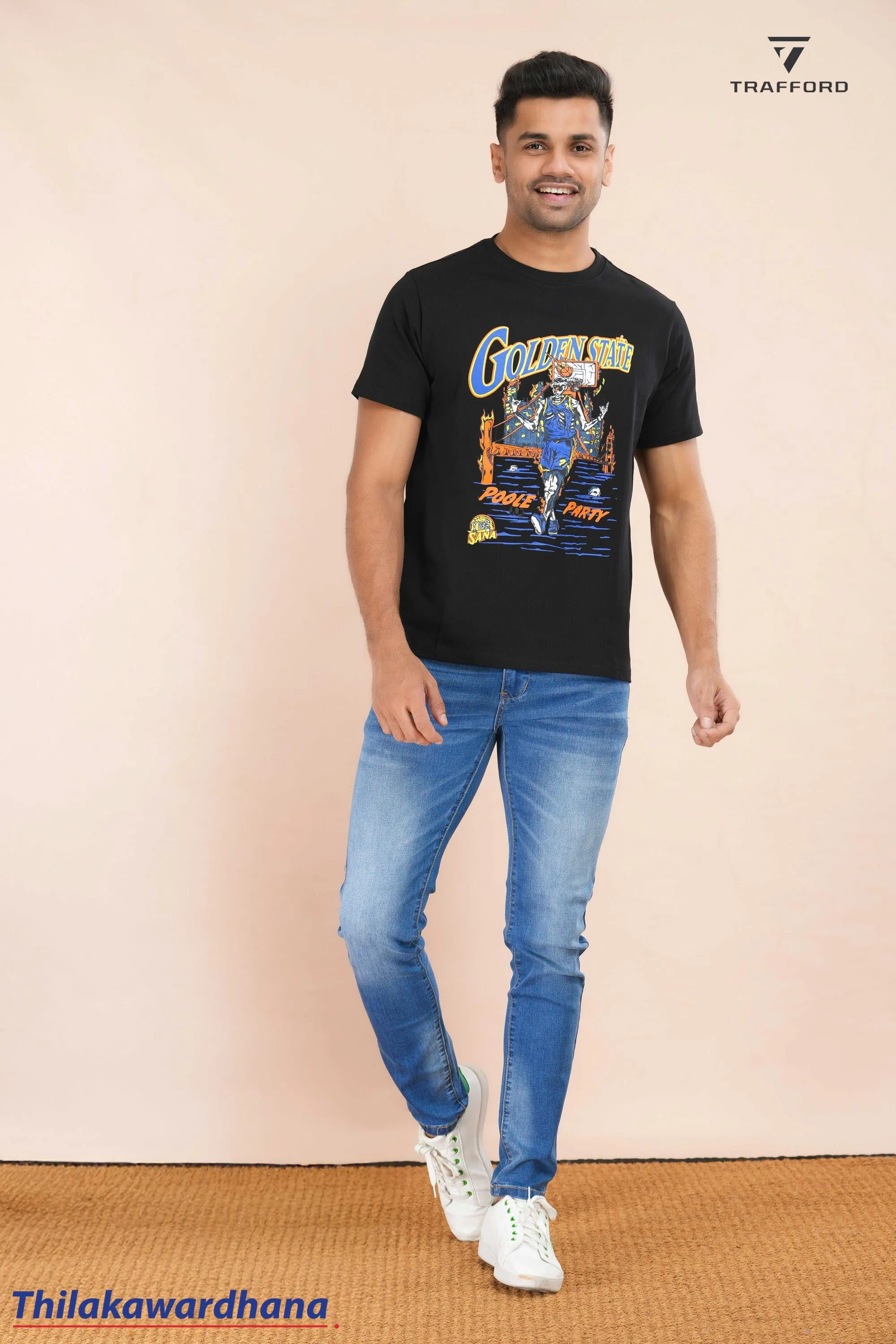 Graphic Printed Crew Neck T Shirt