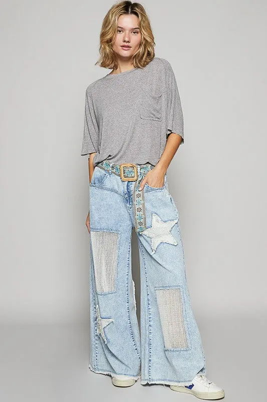 Gray Round Neck Half Sleeve T-Shirt