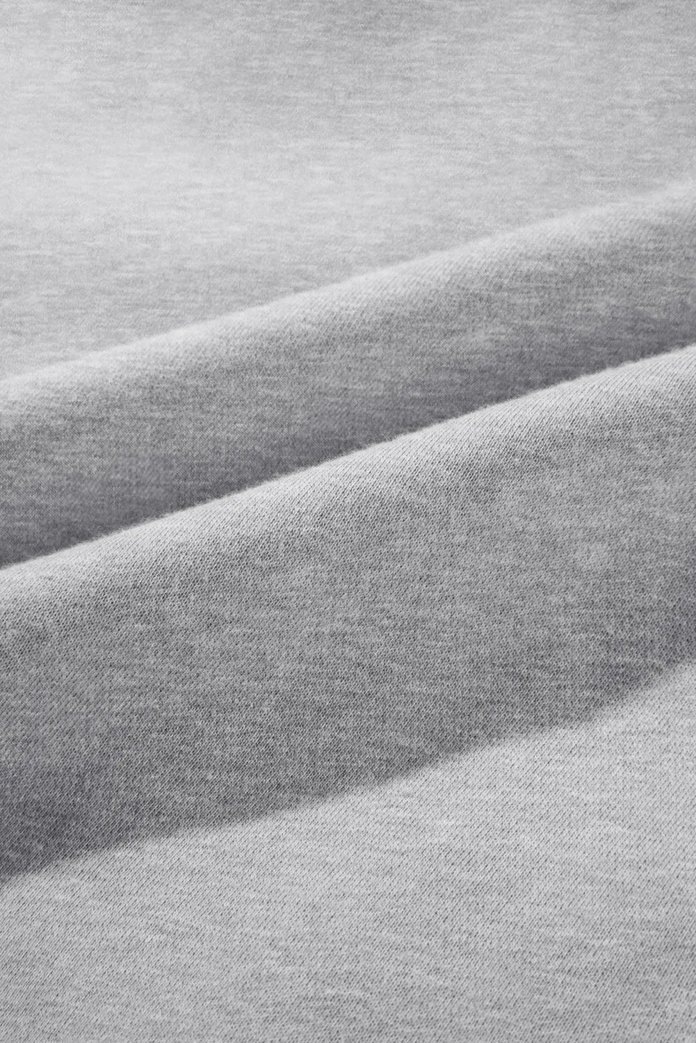 Gray Solid Exposed Seams Hoodie and Joggers Activewear Set