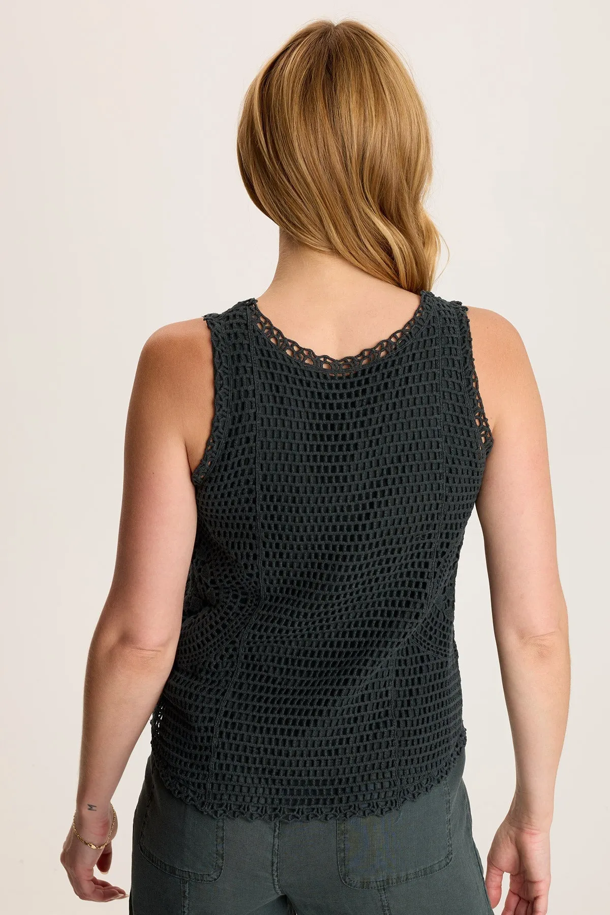 Grazie Crochet Layer Tank