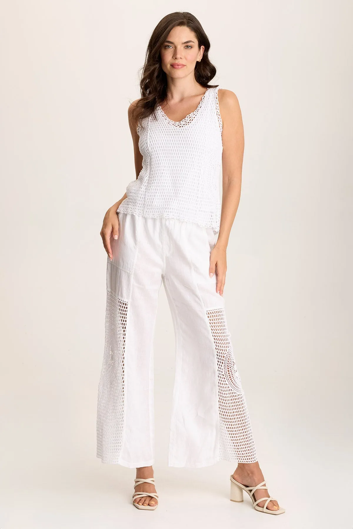 Grazie Crochet Layer Tank