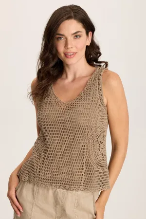 Grazie Crochet Layer Tank