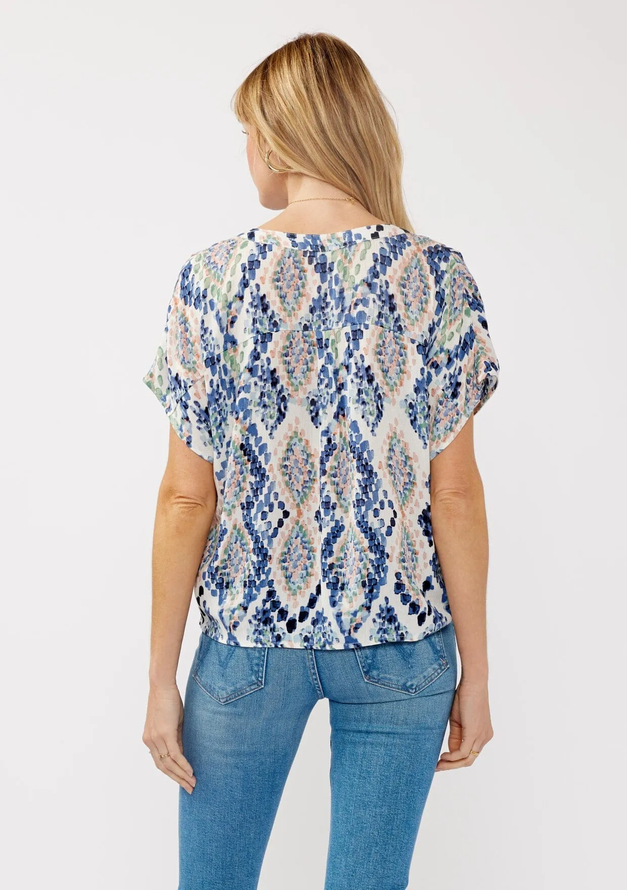 Great Escape Tie Front Top