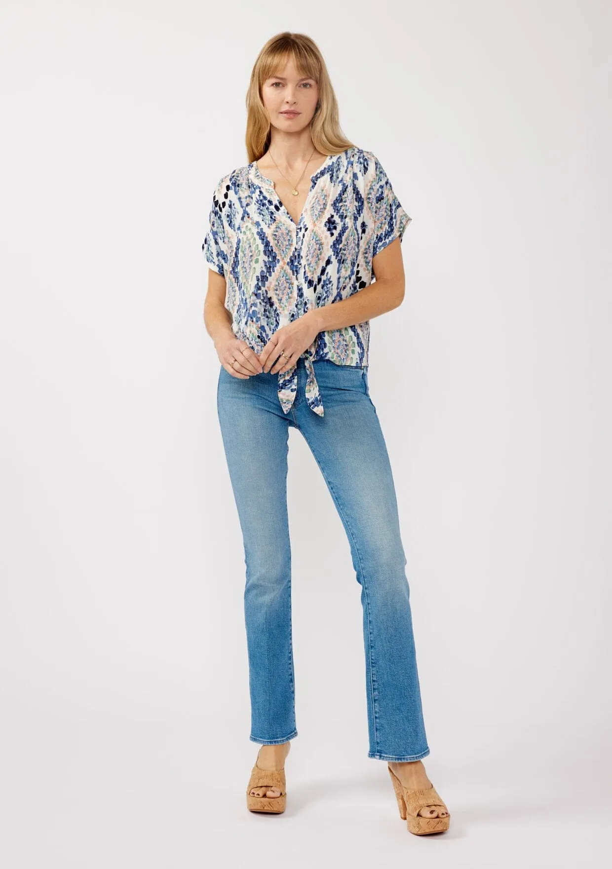 Great Escape Tie Front Top