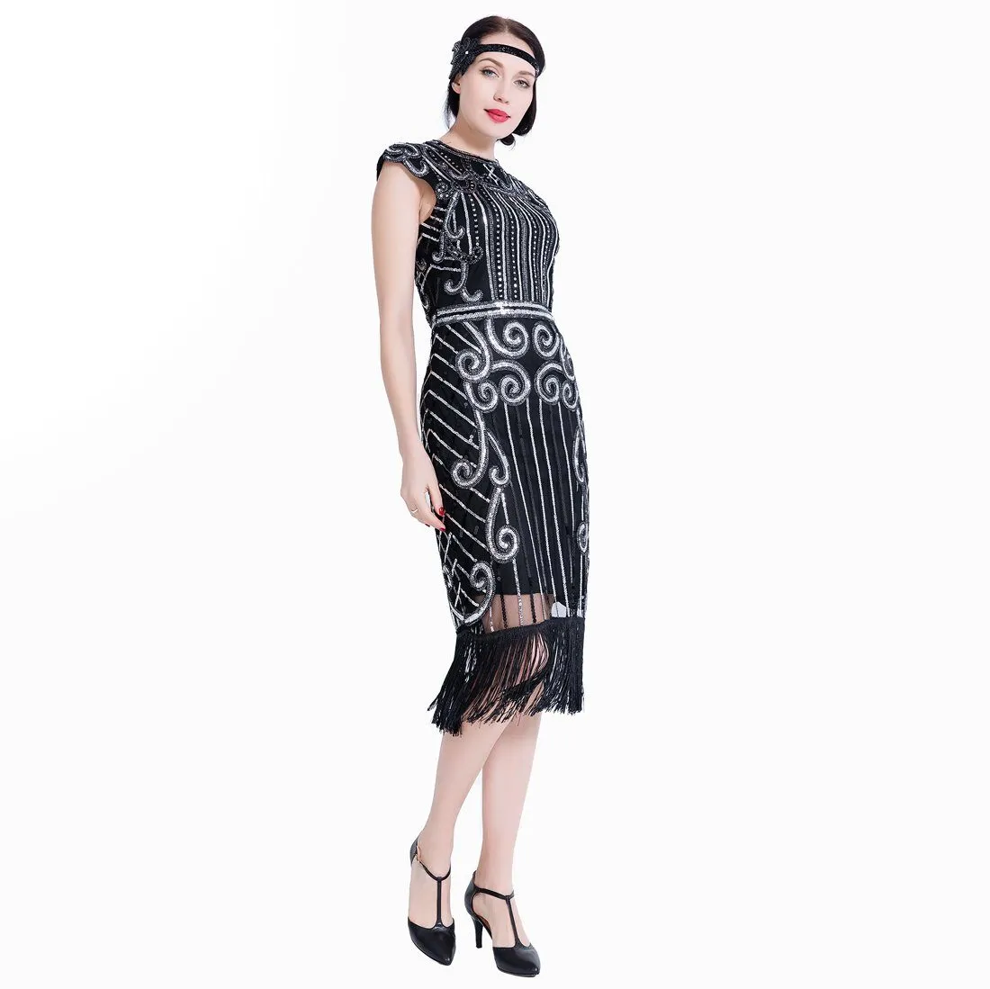 Great Gatsby Dresses Sequin Beaded Fancy Dress 20's Themed Party|JaosWish