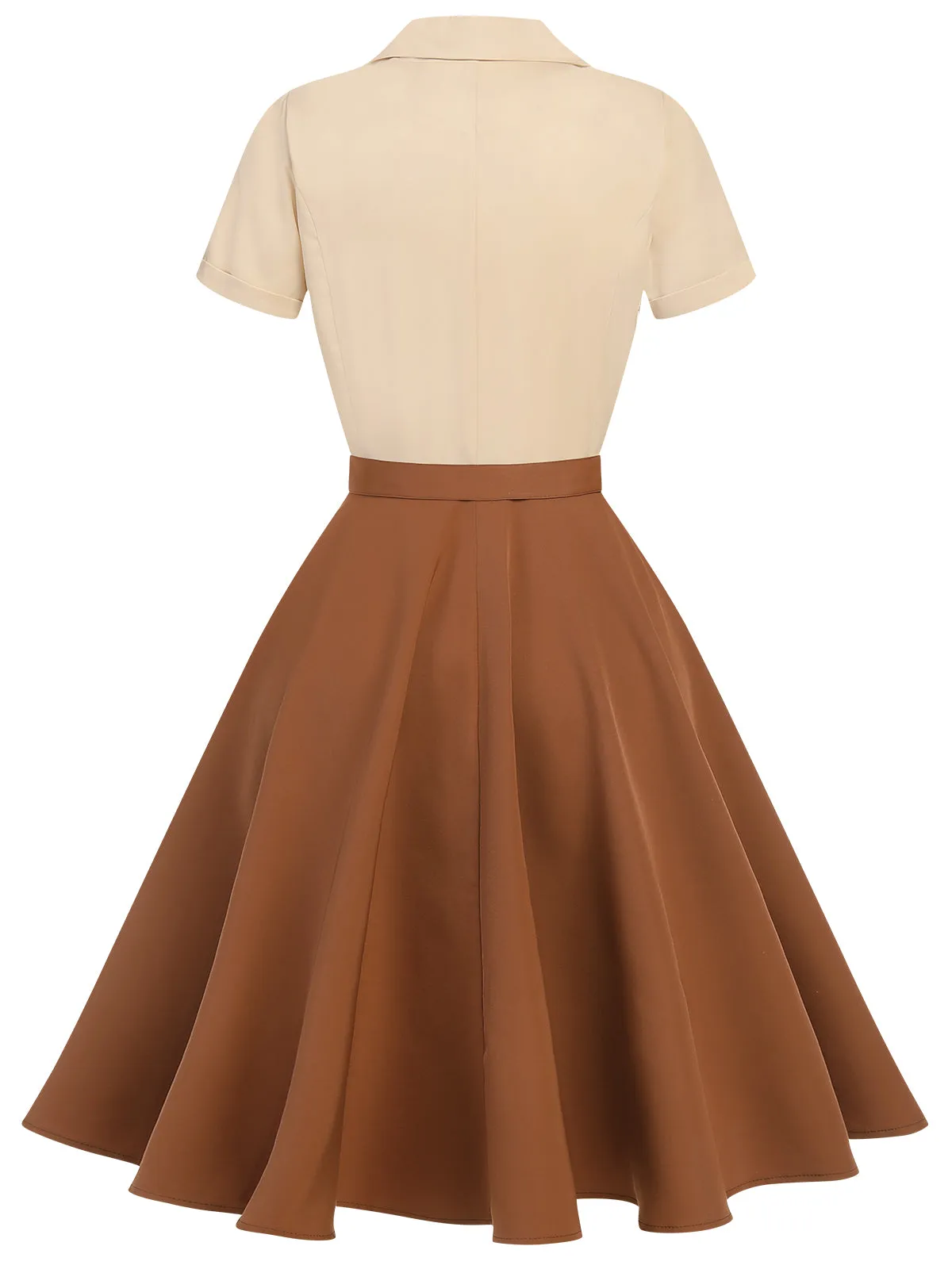 Green&Red 1950s Christmas Button Dress
