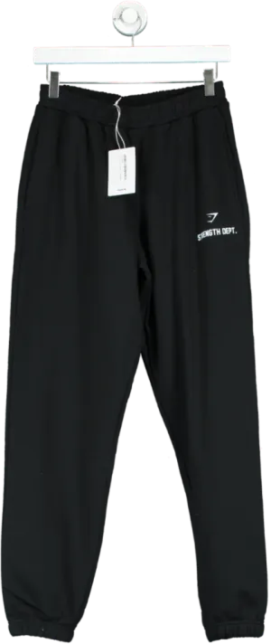 Gymshark Black Strength Department Graphic Jogger UK XS