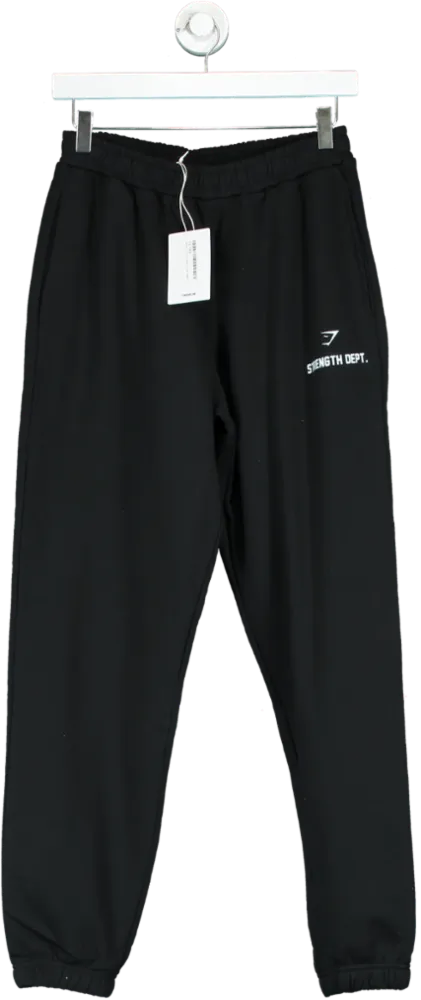 Gymshark Black Strength Department Graphic Jogger UK XS