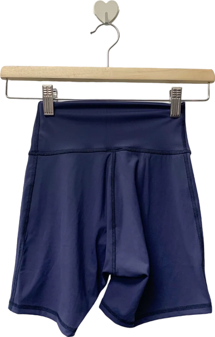 Gymshark Blue High-Waisted Shorts UK XS