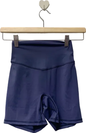 Gymshark Blue High-Waisted Shorts UK XS