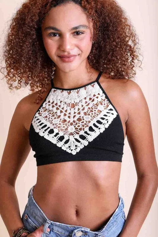 ❤️GYPSY FOX - Crochet Lace Bralette by Leto Accessories