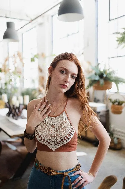 ❤️GYPSY FOX - Crochet Lace Bralette by Leto Accessories